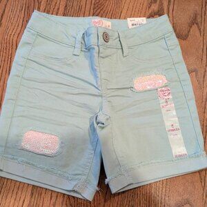New! SO brand sequin accented cuff shorts